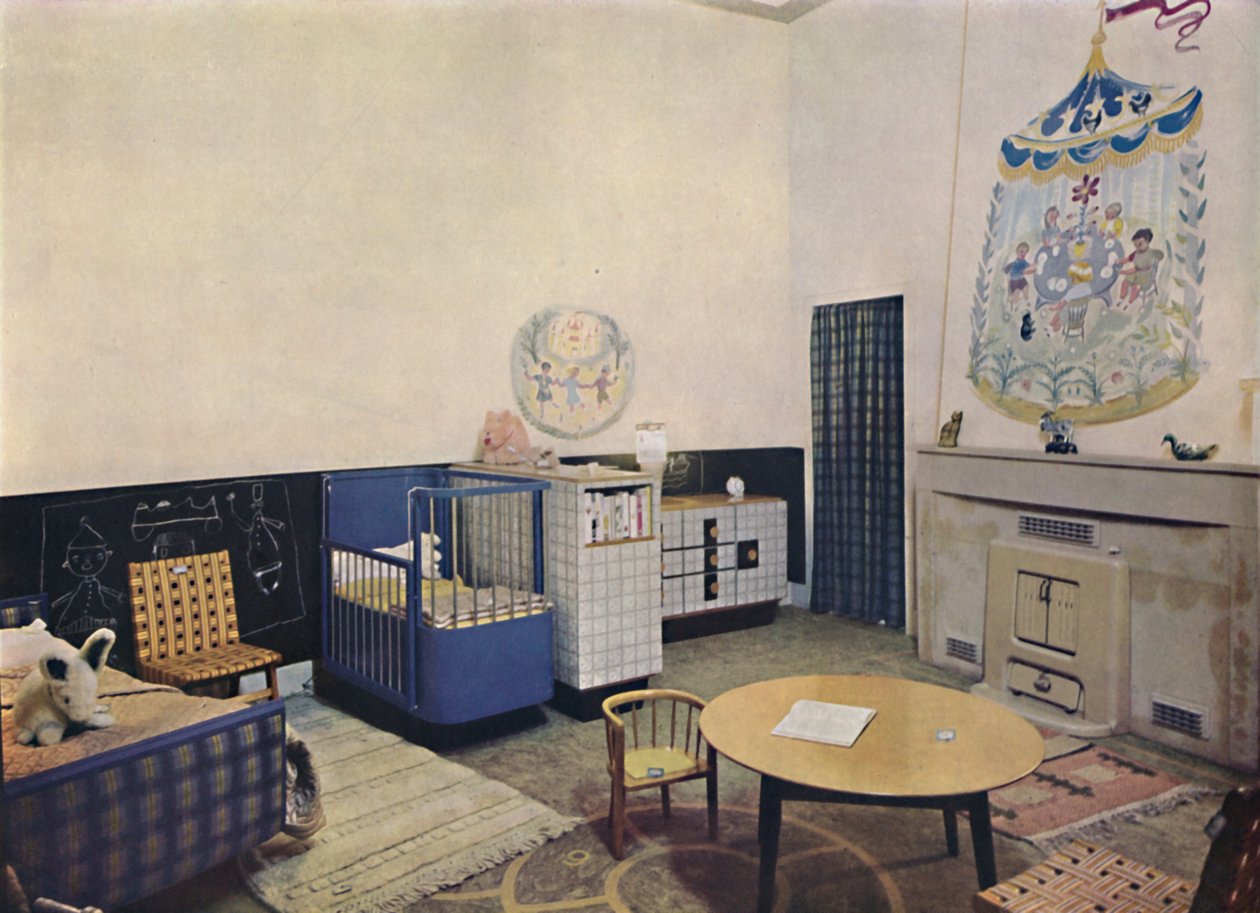 Nursery designed by Esmé Gordon, A.R.I.B.A., A.R.I.A.S., c1945 by Unbekannt