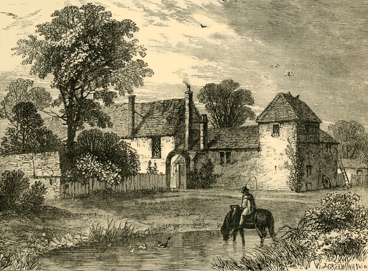 Old Chalk Farm in 1730 by Unbekannt