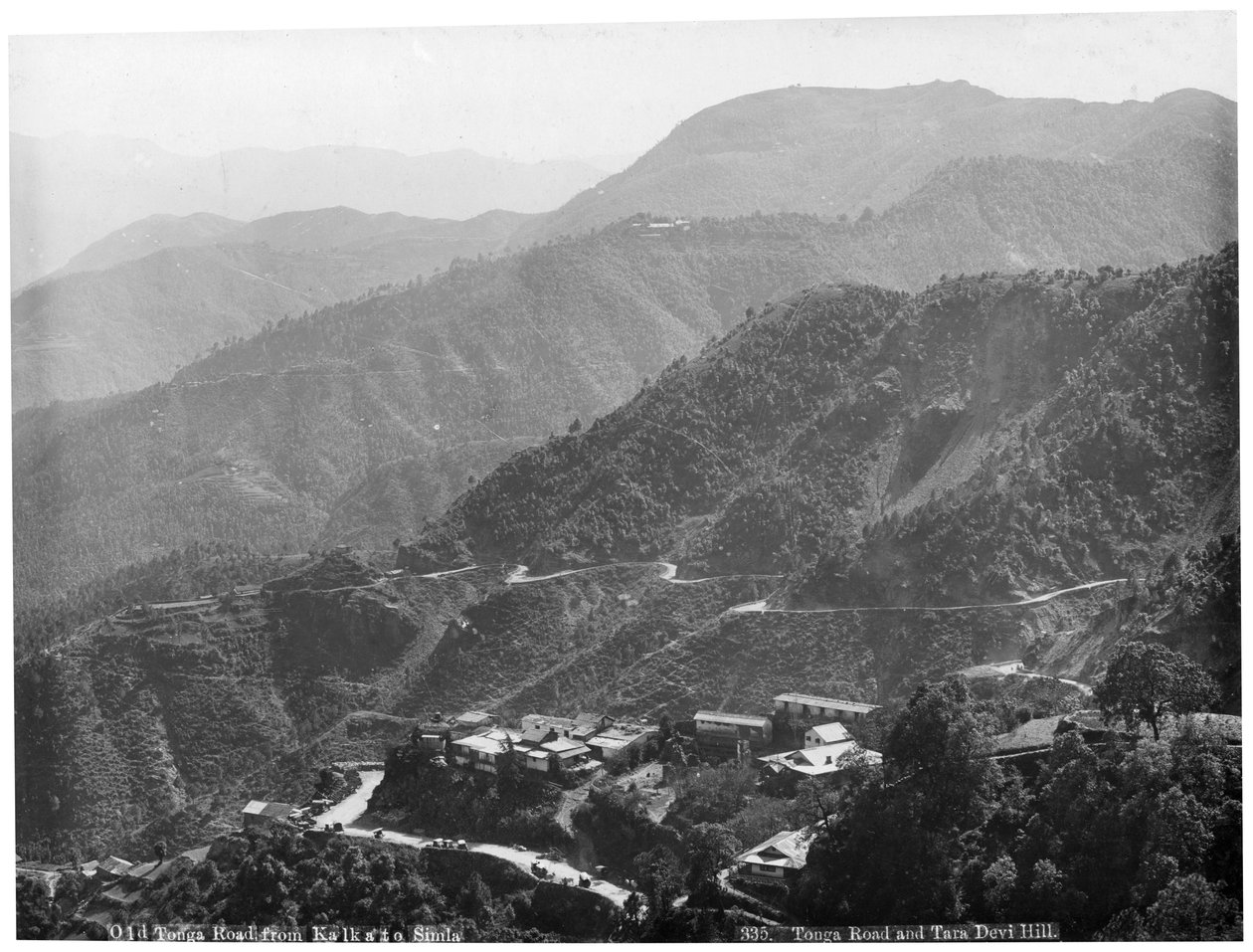 Old Tonga Road from Kalka to Simla, India by Unbekannt