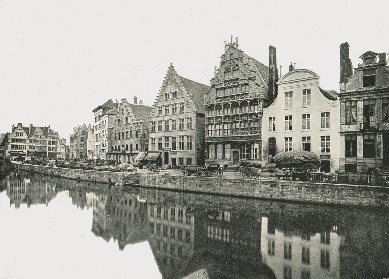 On the Bank of the Scheldt, Ghent, Belgium by Unbekannt