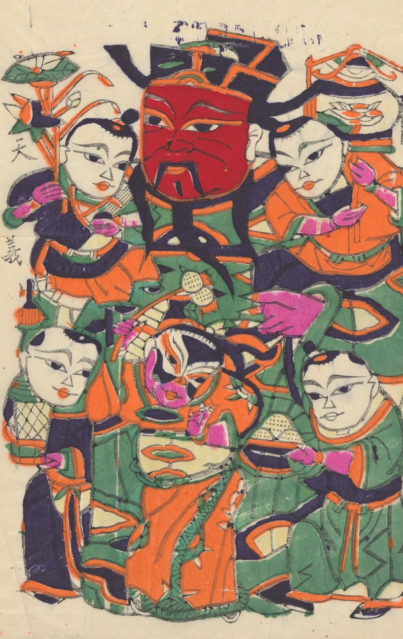 One hundred thirty-five woodblock prints including New Year