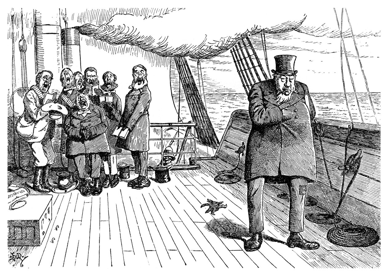 Oom-poleon Boer-naparte on Board the Highbury Castle by Unbekannt