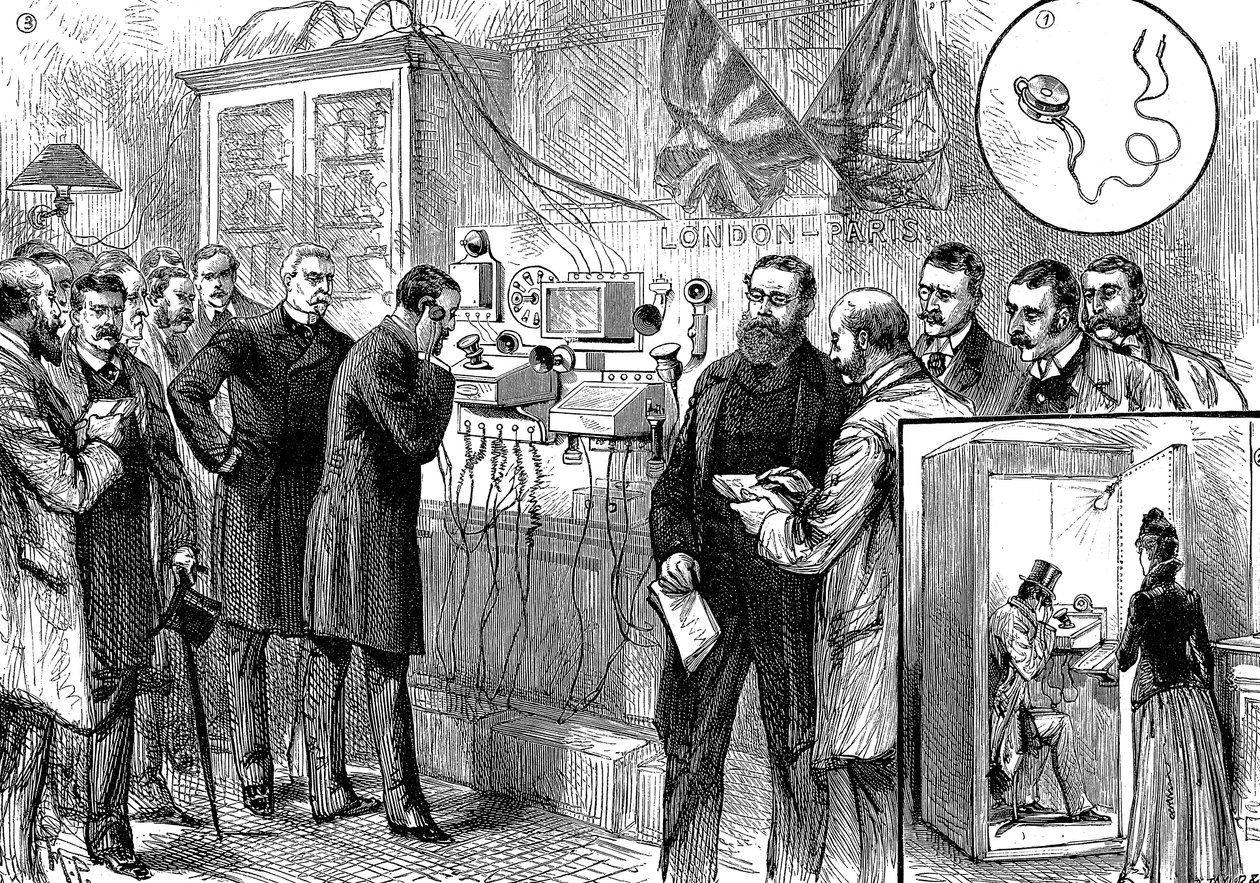 Opening of the Anglo-French telephone line by Unbekannt