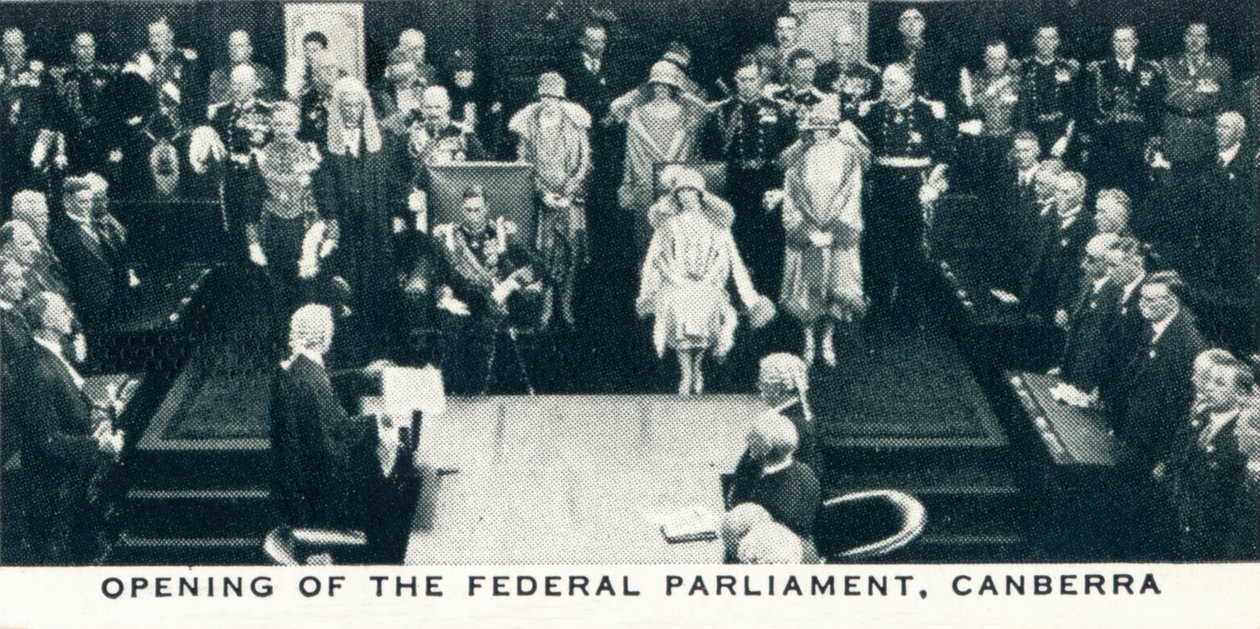 Opening of the Federal Parliament, Canberra, 1927-1937 by Unbekannt
