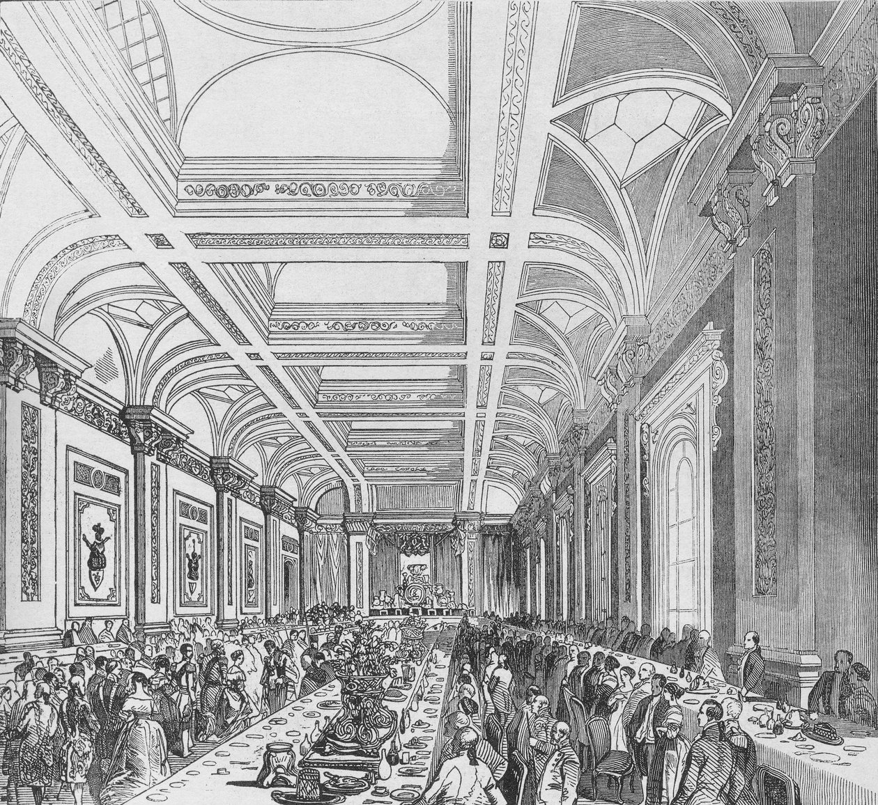 Opening of the Third Royal Exchange, Banquet in Subscription Room by Unbekannt