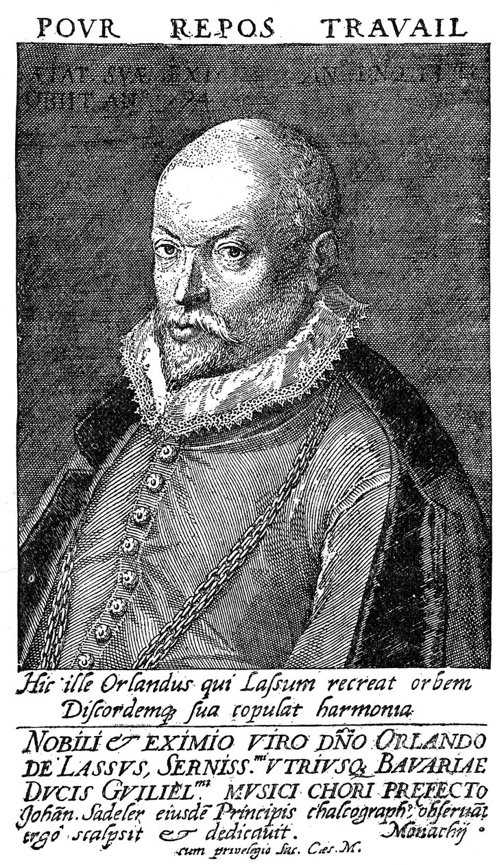 Orlandus Lassus, Flemish Renaissance composer and musician by Unbekannt