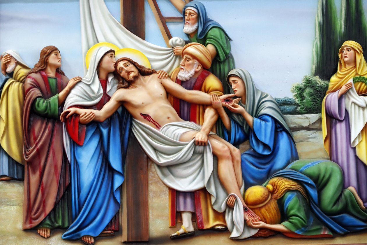 Way of the Cross, Station 13: Jesus is Taken Down from the Cross, Our Lady of Fatima Church, Ho Chi Minh City, Vietnam by Unbekannt