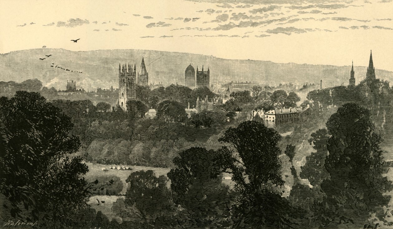 Oxford, from Headington Hill by Unbekannt