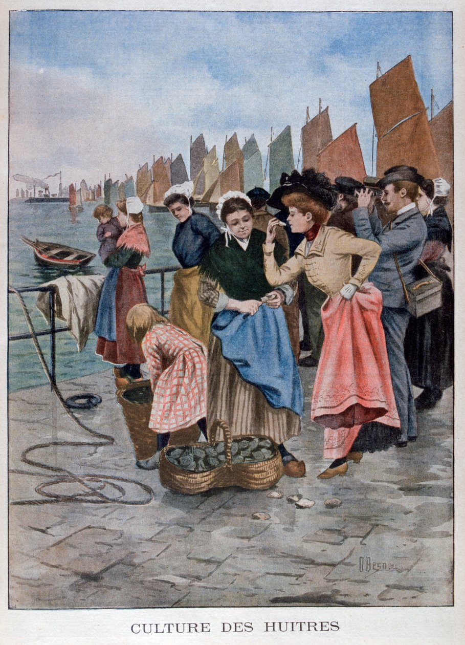 Oyster seller by Unbekannt