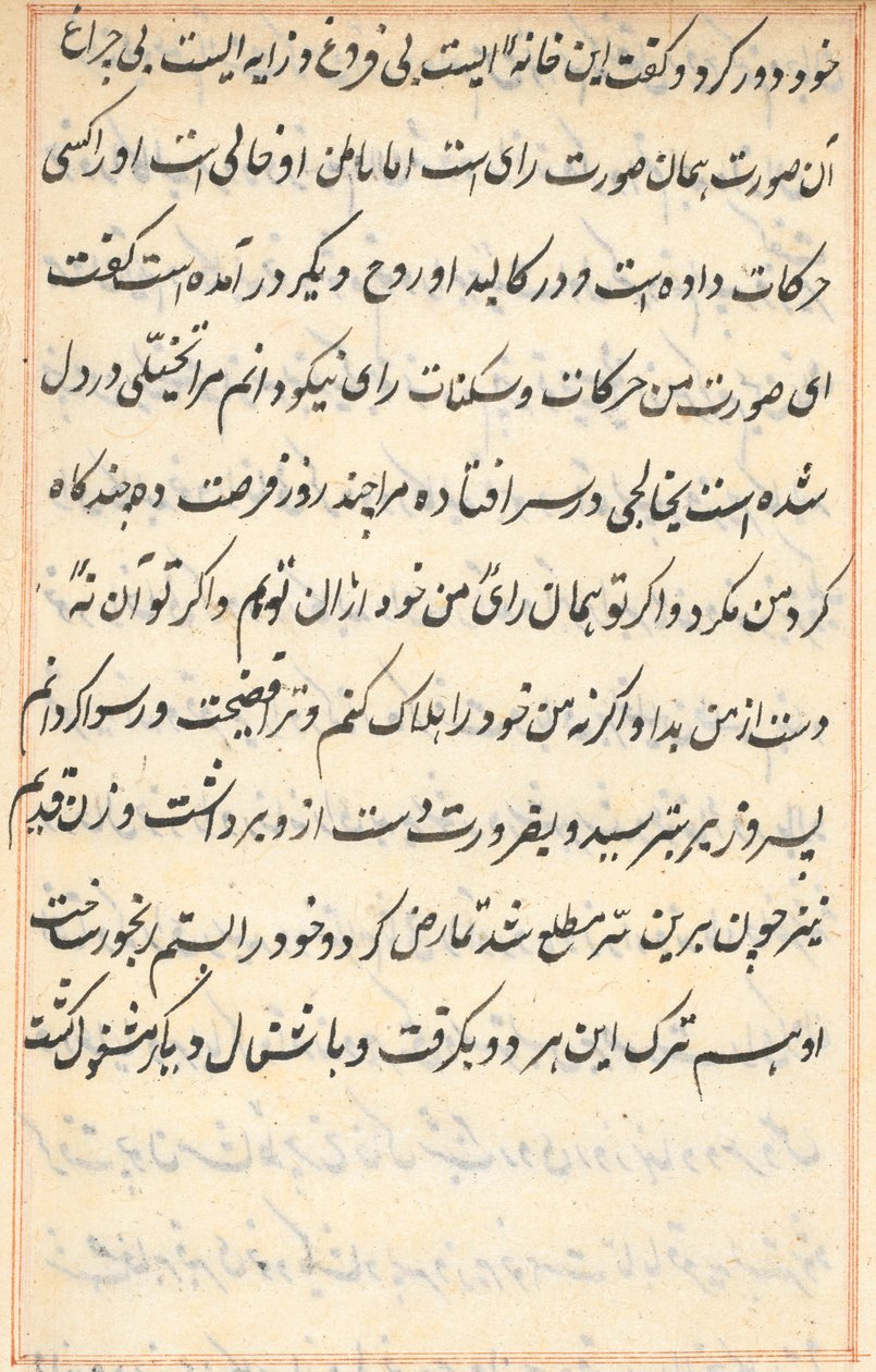 Page from Tales of a Parrot Tuti-nama: text page by Unbekannt