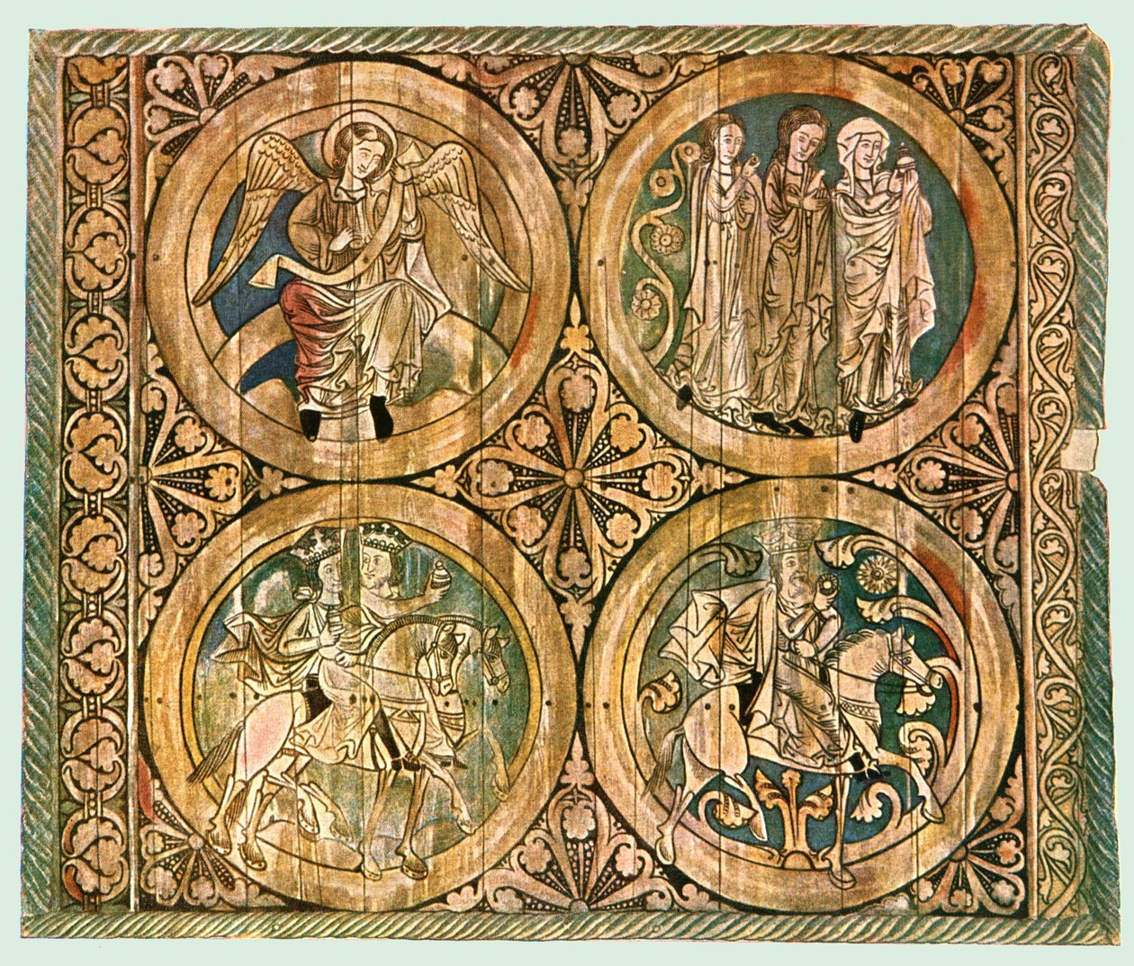 Painted wooden ceiling, Dädesjö Old Church, Småland, Sweden by Unbekannt