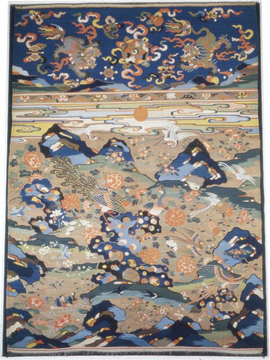 Panel Furnishing Fabric, China, Late-Ming Dynasty Qing Dynasty by Unbekannt