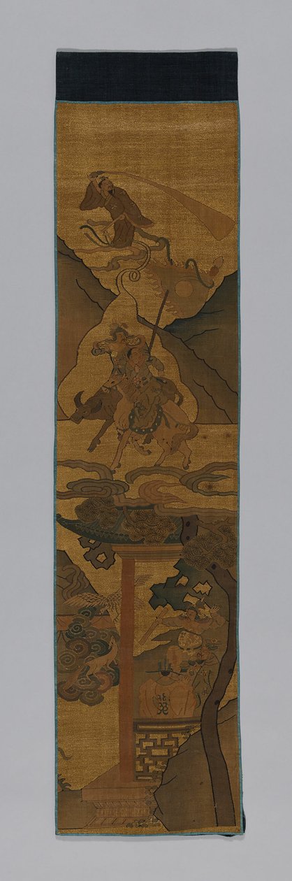 Panel Furnishing Fabric, China, Qing Dynasty, 1644-1911 by Unbekannt