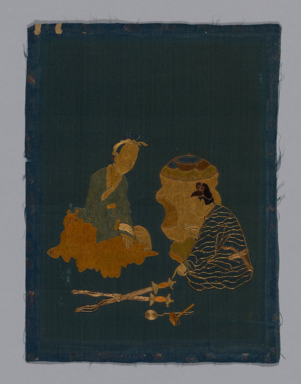 Panel Piece, China, Qing dynasty 1644-1911, 1800-50 by Unbekannt