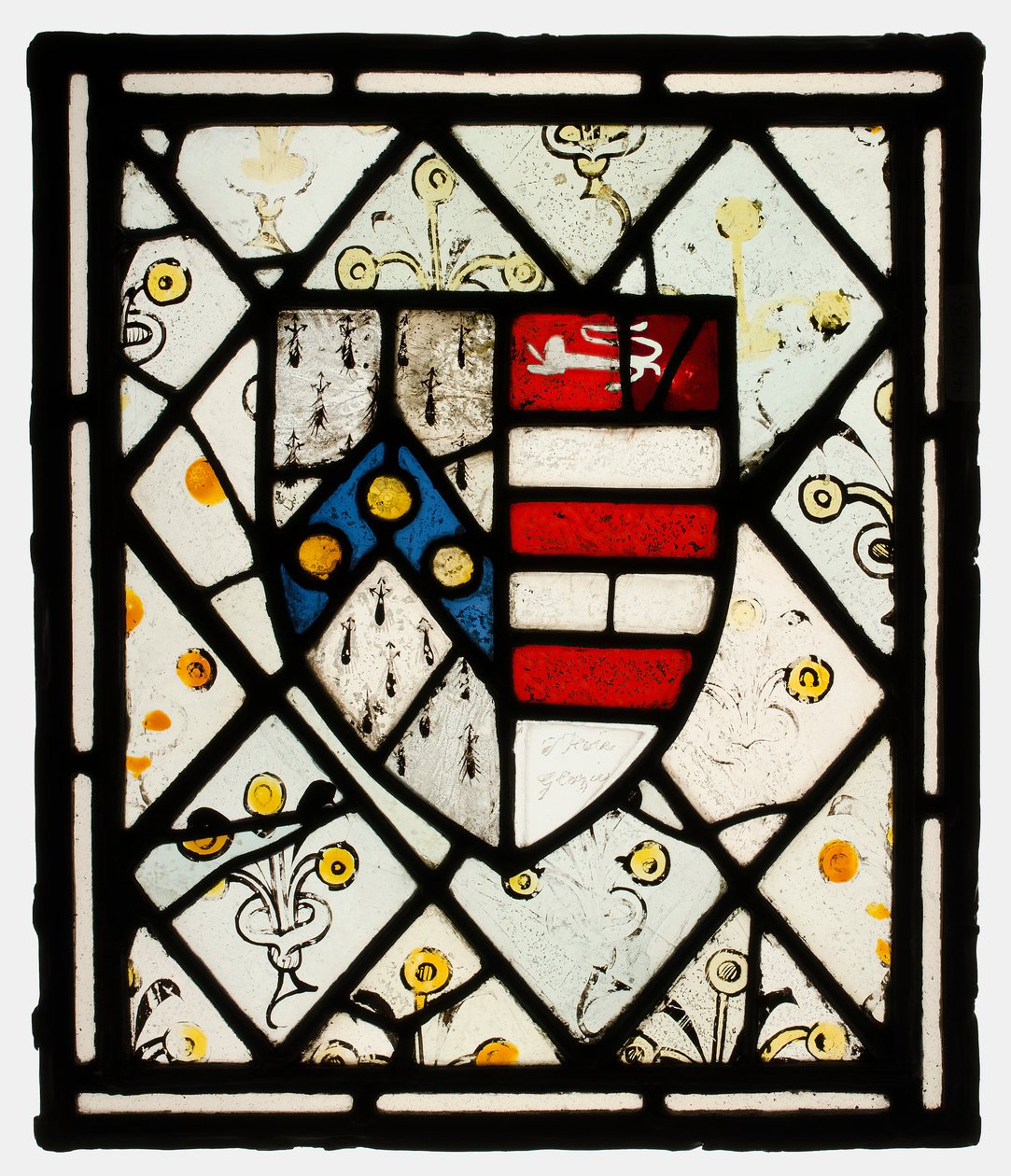 Panel with Heraldic Shield of Johnson by Unbekannt