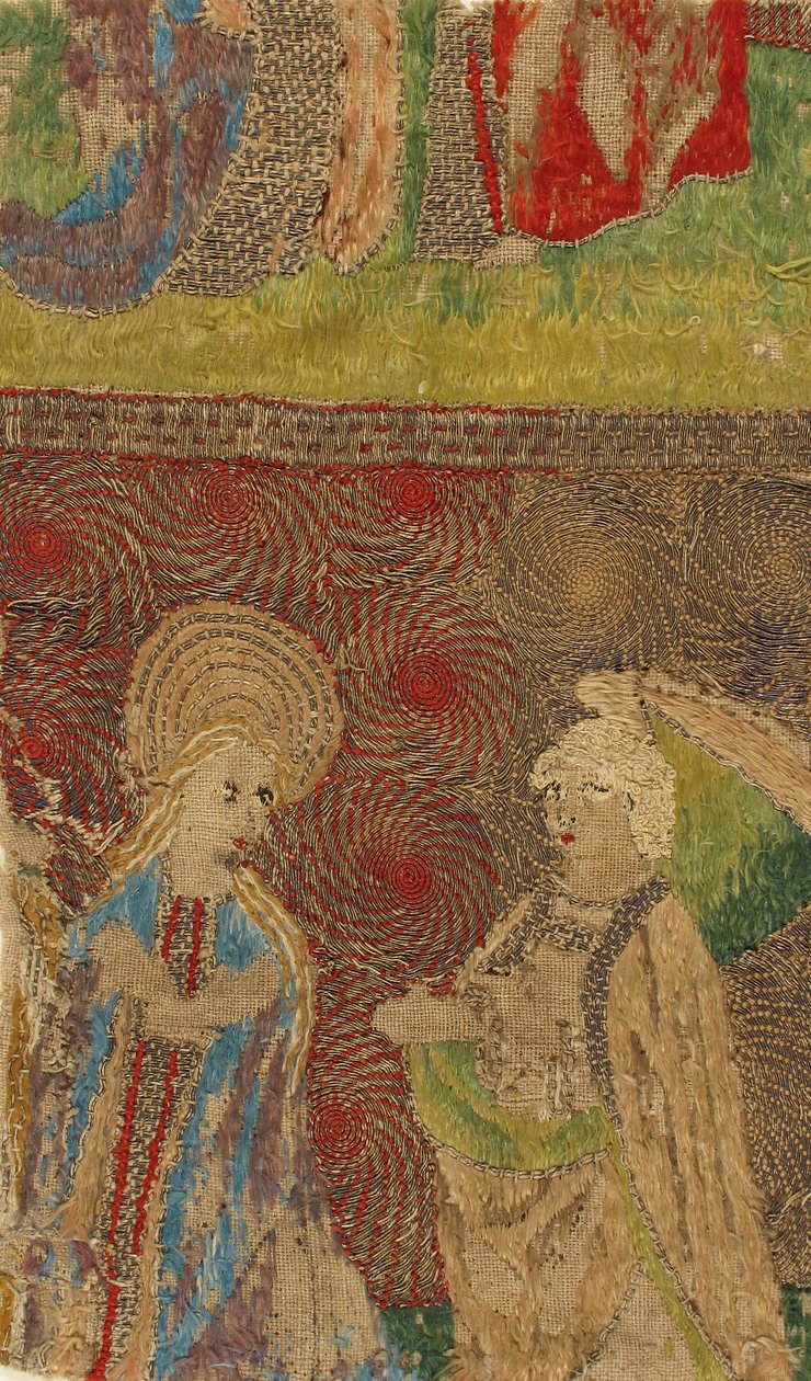 Panel with the Virgin and Gabriel Annunciate by Unbekannt