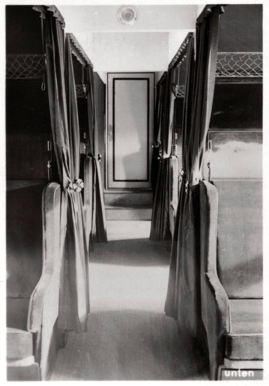 Passenger Compartment of Zeppelin LZ 126 by Unbekannt