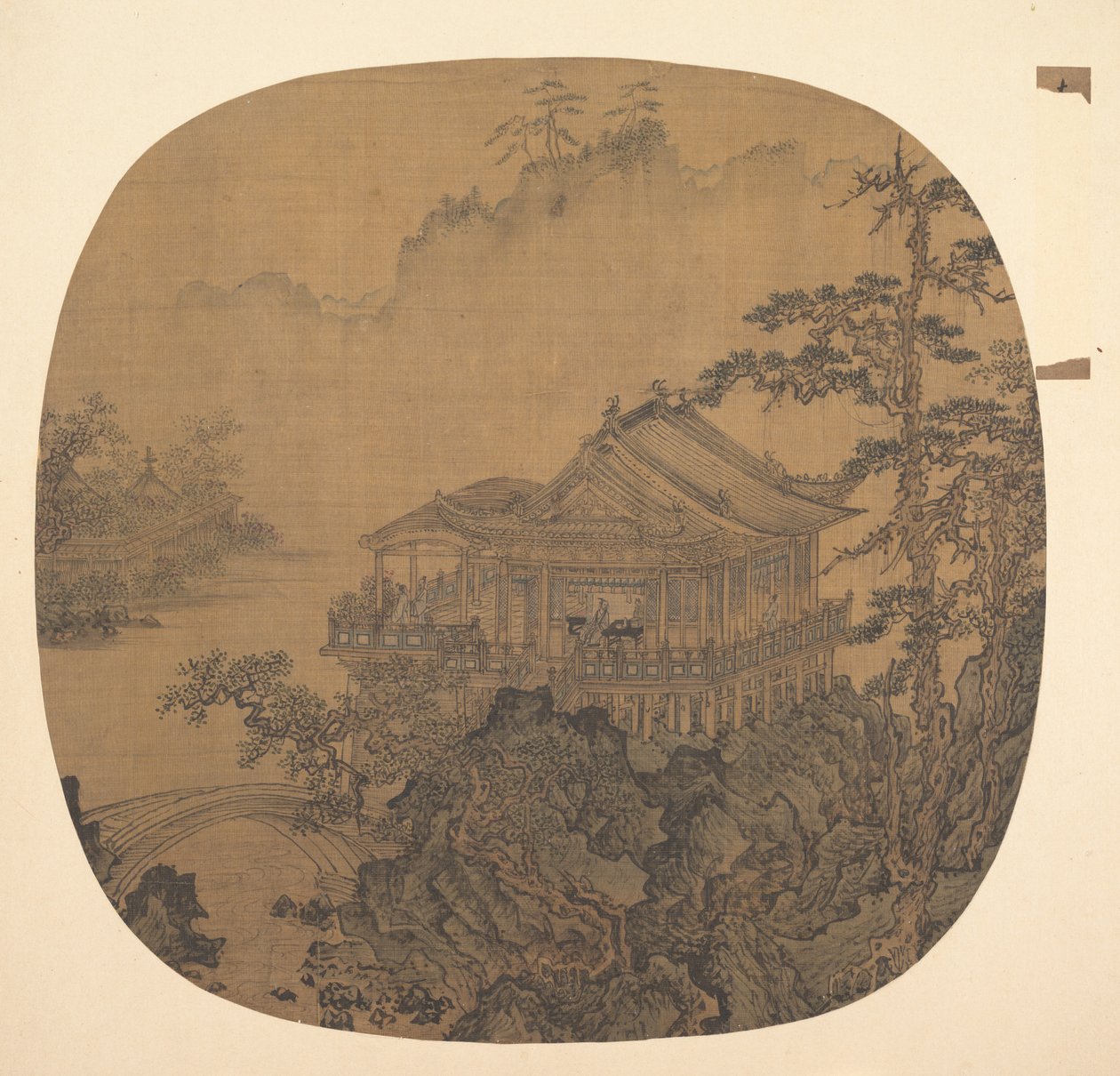 Pavilion on a Lake by Unbekannt