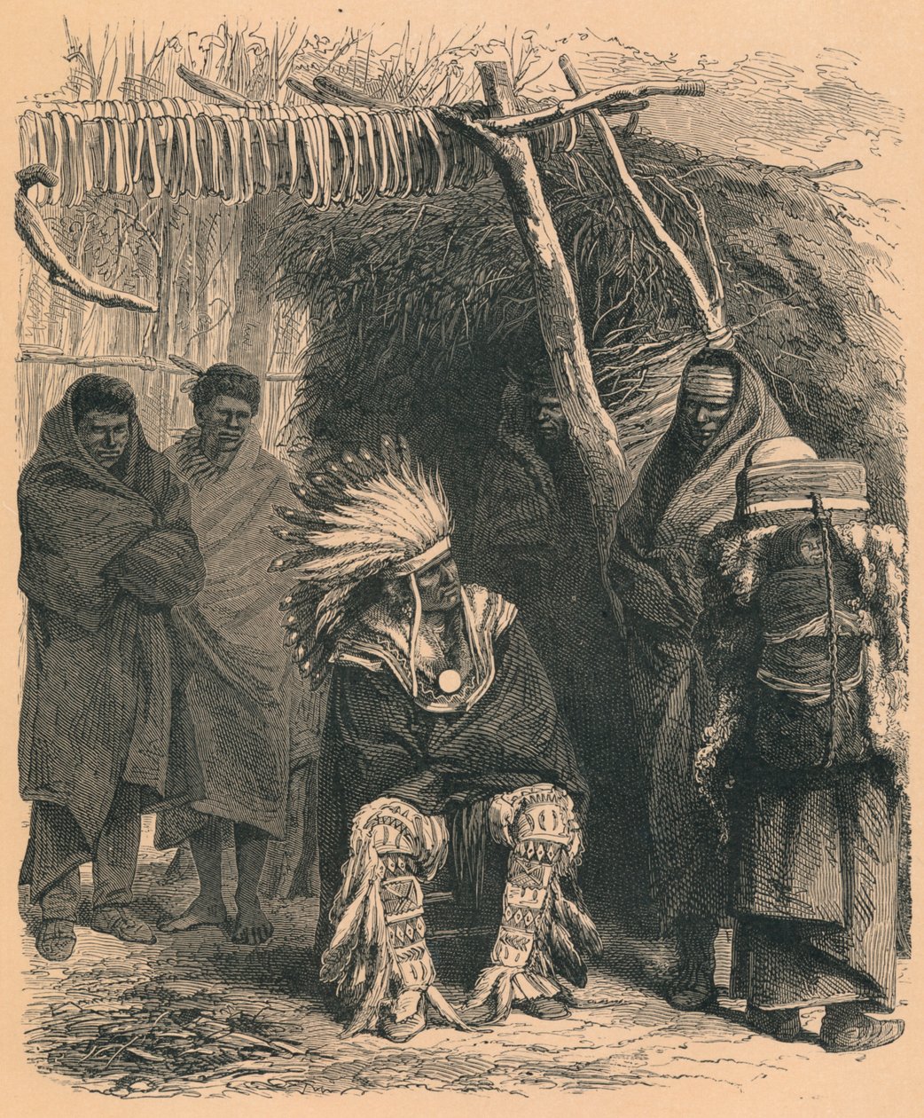 Pawnee Indians, c19th century by Unbekannt