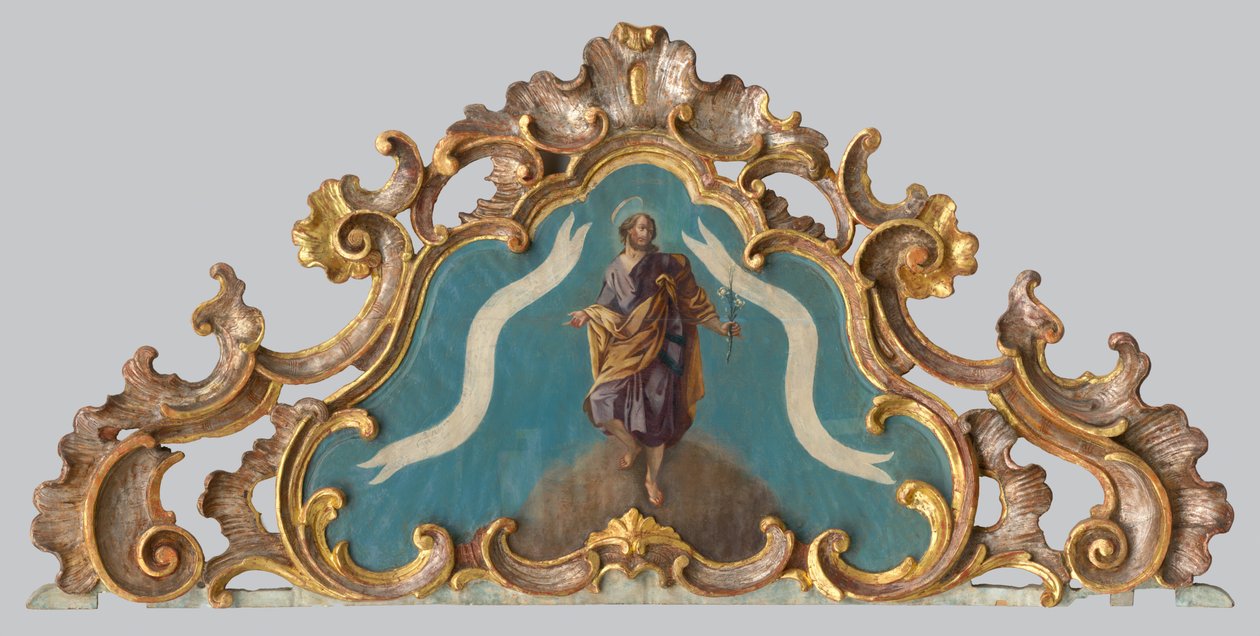 Pediment of an Altar with a Figure of a Saint by Unbekannt