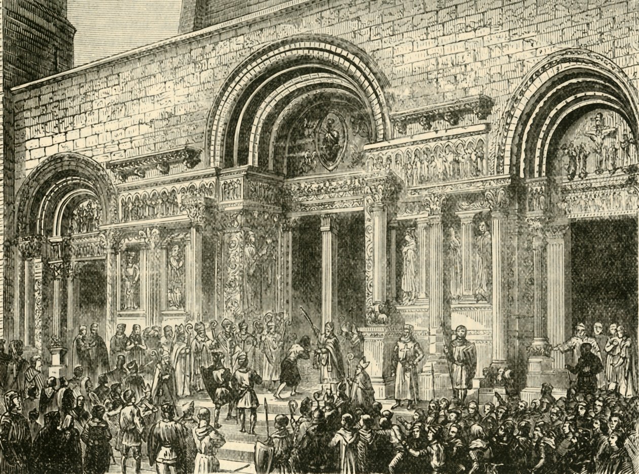 Penance of Raymond VI, Count of Toulouse, c1209 by Unbekannt