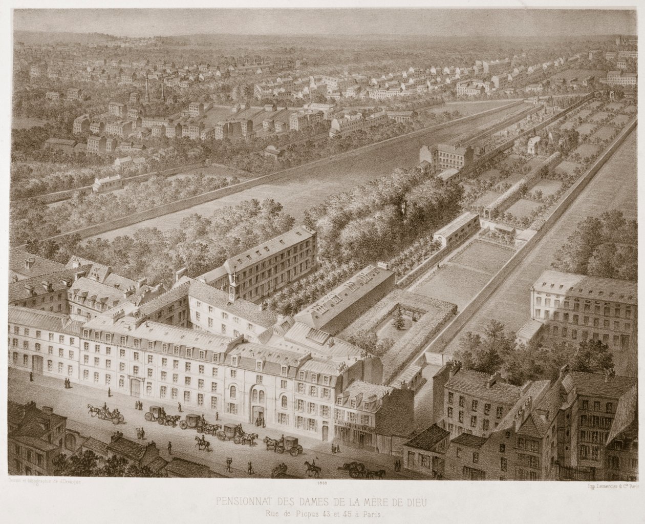 Pensionnat des dames de la mere de Dieu, Paris by Unbekannt