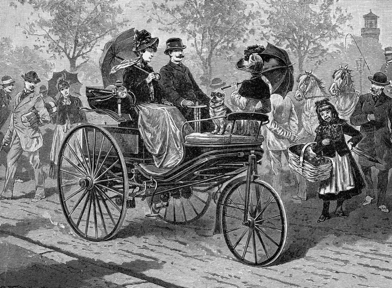 Petrol-Driven Car by Benz & Co., Capable of 16 km per Hour by Unbekannt