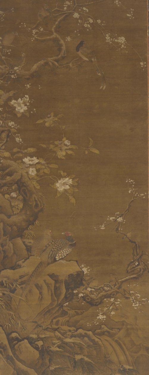 Pheasants and Snow-covered Plum Blossoms by Unbekannt
