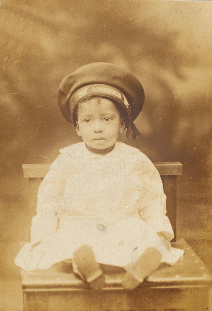 Photographic Postcard with Image of a Small Child, 1918-1930 by Unbekannt