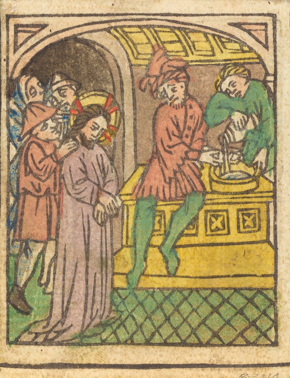 Pilate Washing His Hands [recto] by Unbekannt