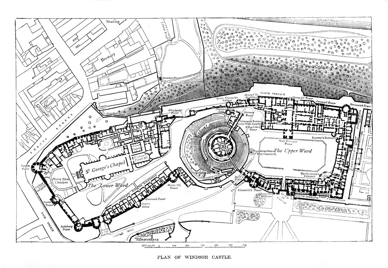 Plan of Windsor Castle by Unbekannt