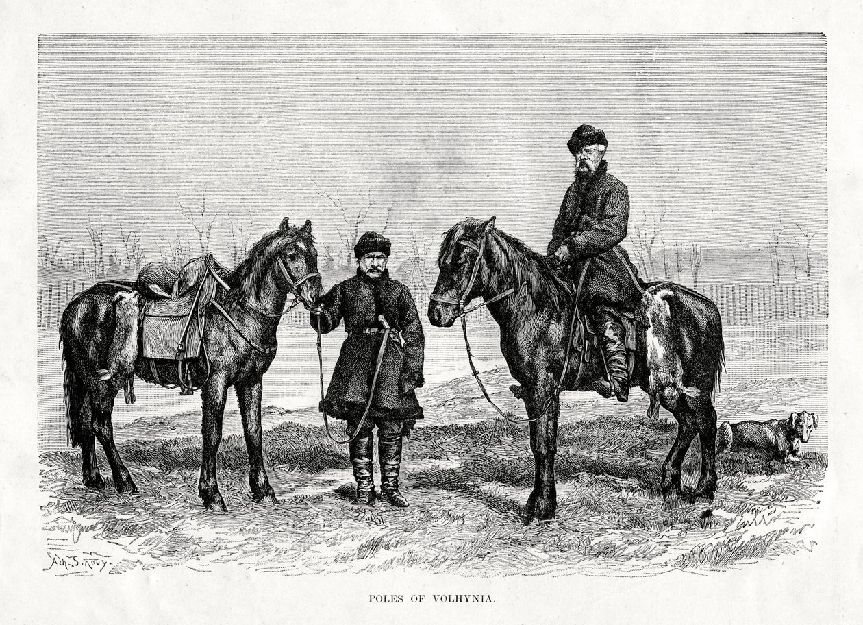 Poles of Volhynia, Western Ukraine, 1879 by Unbekannt