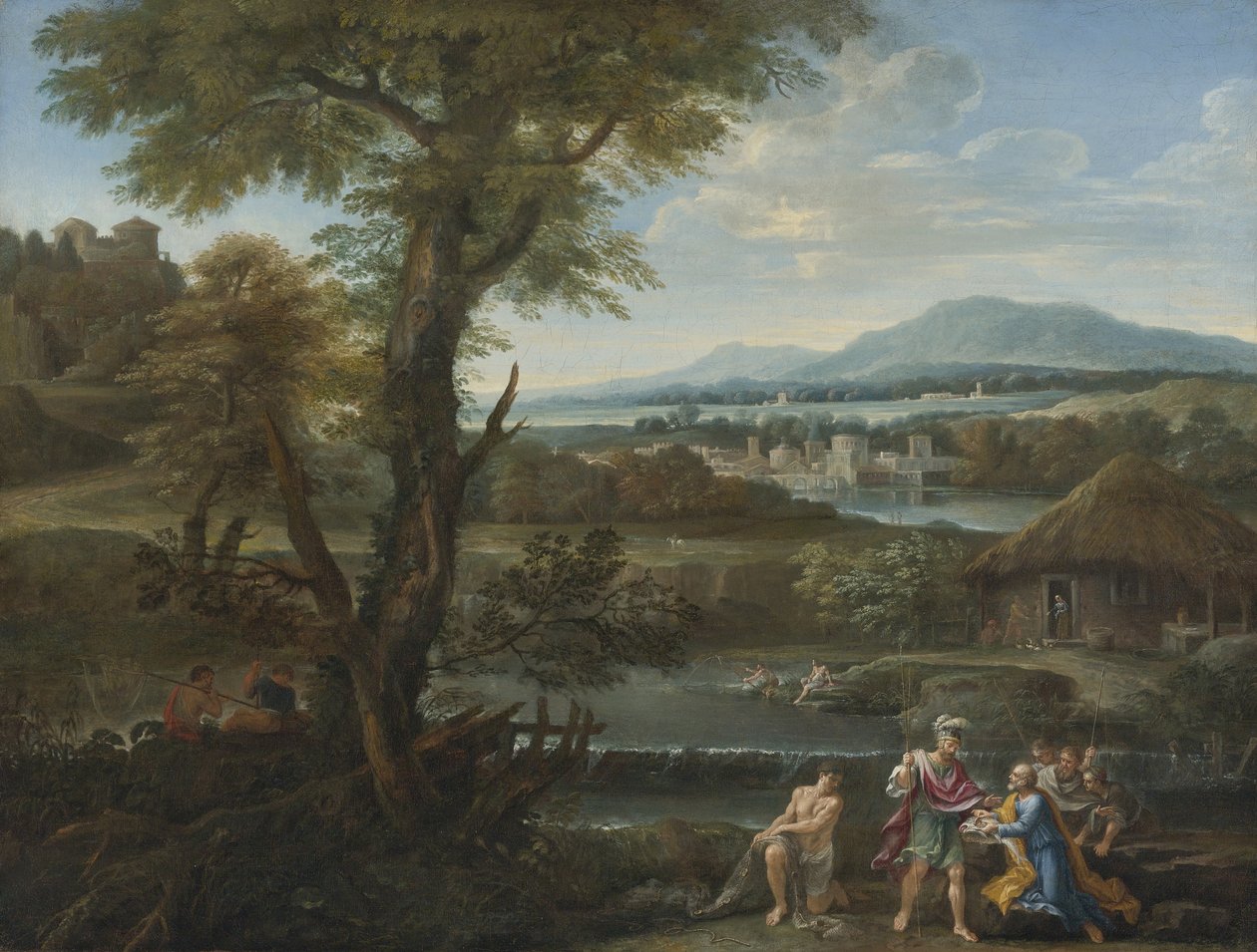 Polycrates finding his ring in the fish, 17th century by Unbekannt