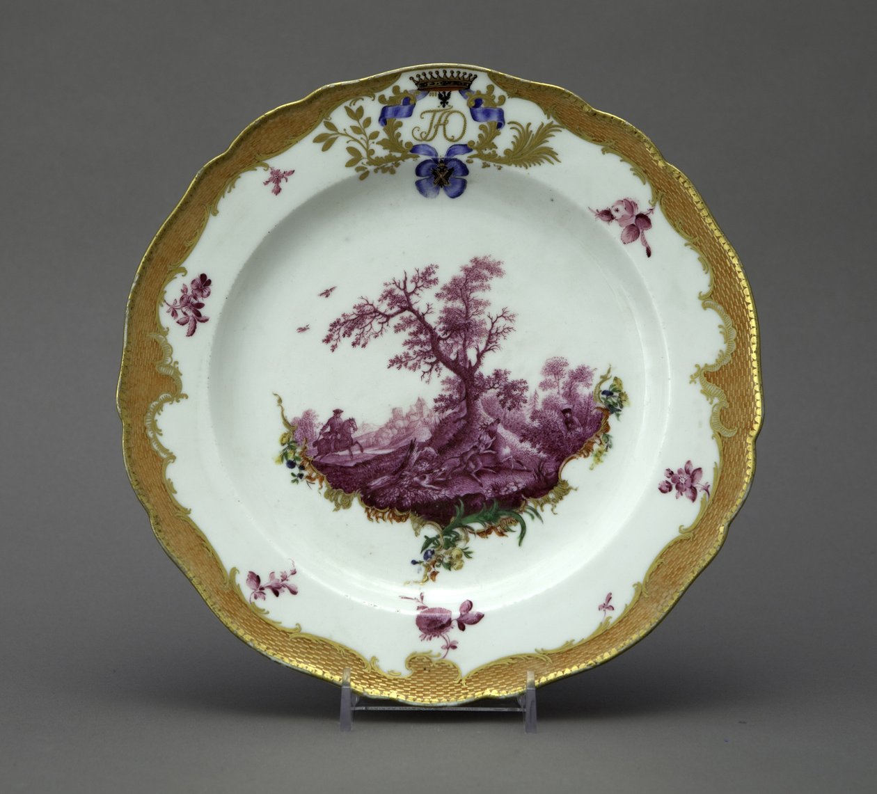 Porcelain Plate from the Orlov Service, ca 1770 by Unbekannt