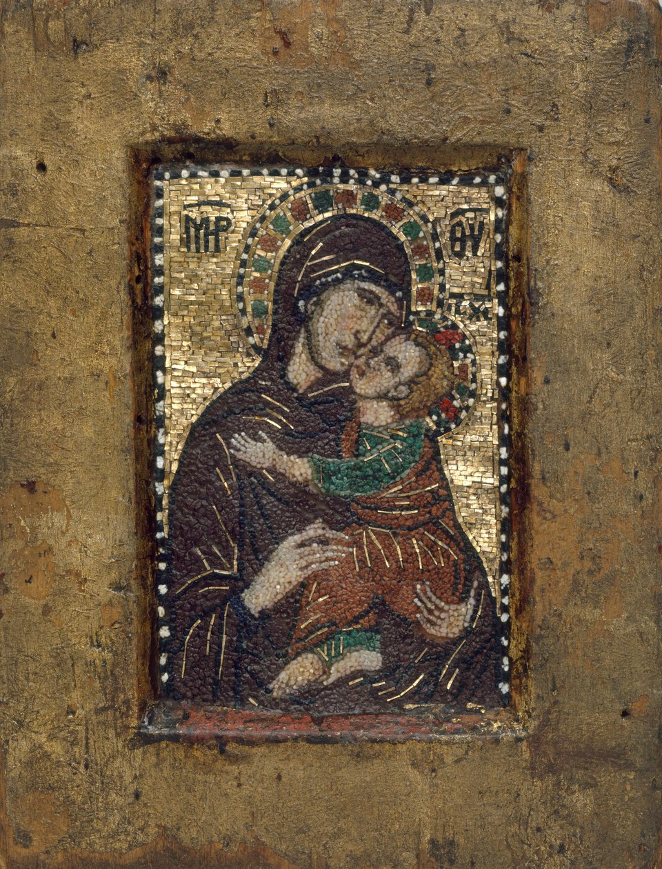 Portable Icon with the Virgin Eleousa, Byzantine by Unbekannt