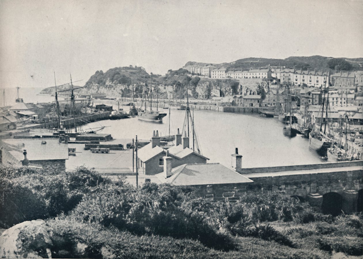 Portmadoc - The Harbour and the Town, 1895 by Unbekannt