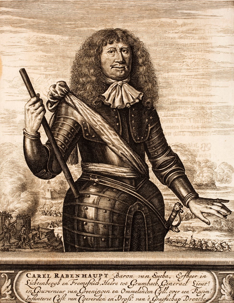 Portrait of Carl von Rabenhaupt 1602-1675 (From: Schauplatz des Krieges) by Unbekannt
