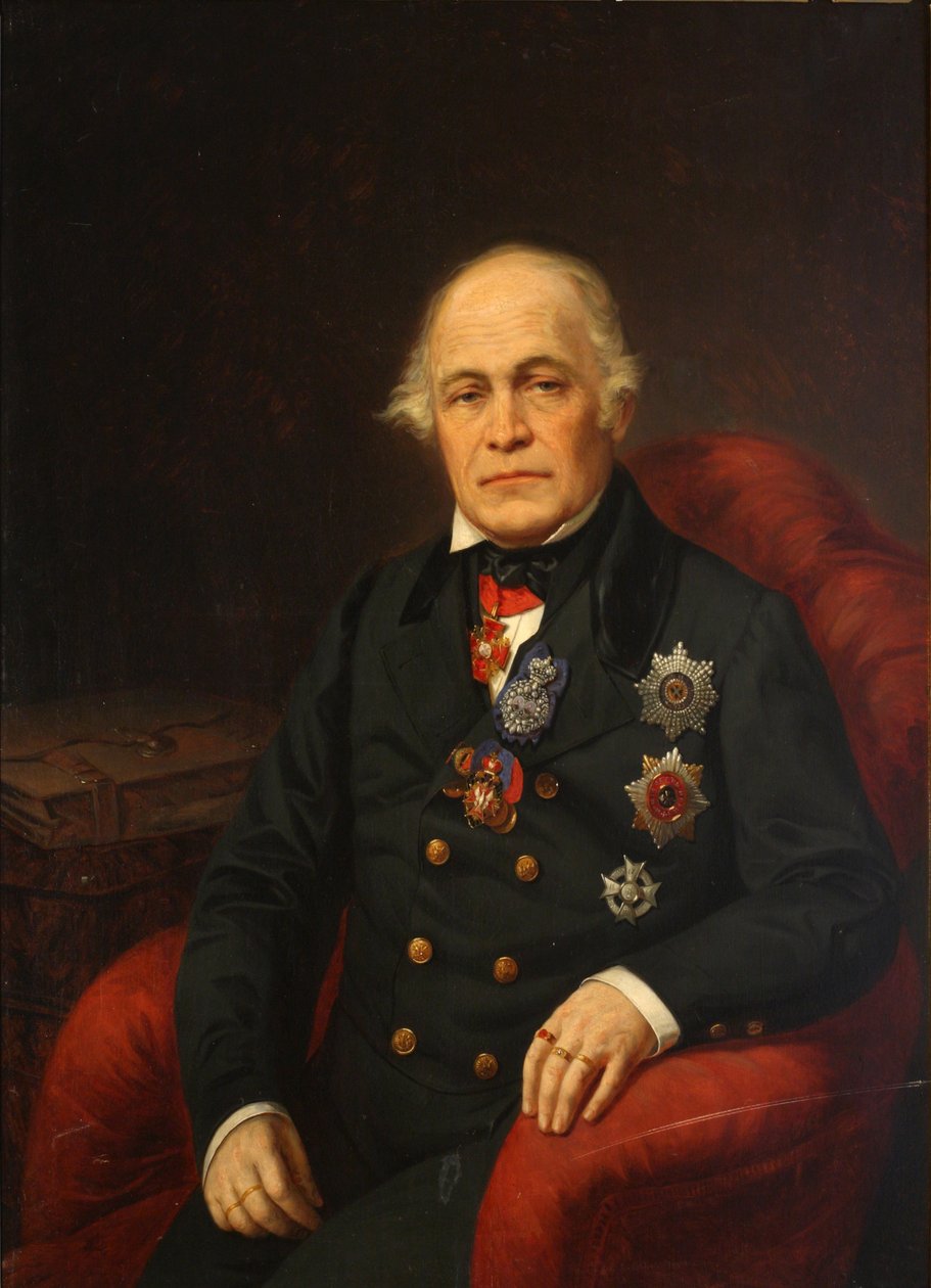 Portrait of Count Dmitry Nikolayevich Bludov by Unbekannt