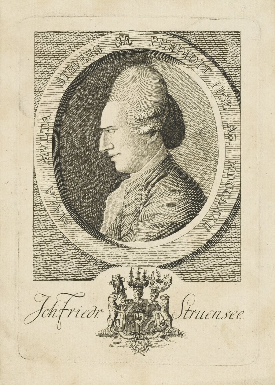 Portrait of Count Johann Friedrich Struensee by Unbekannt