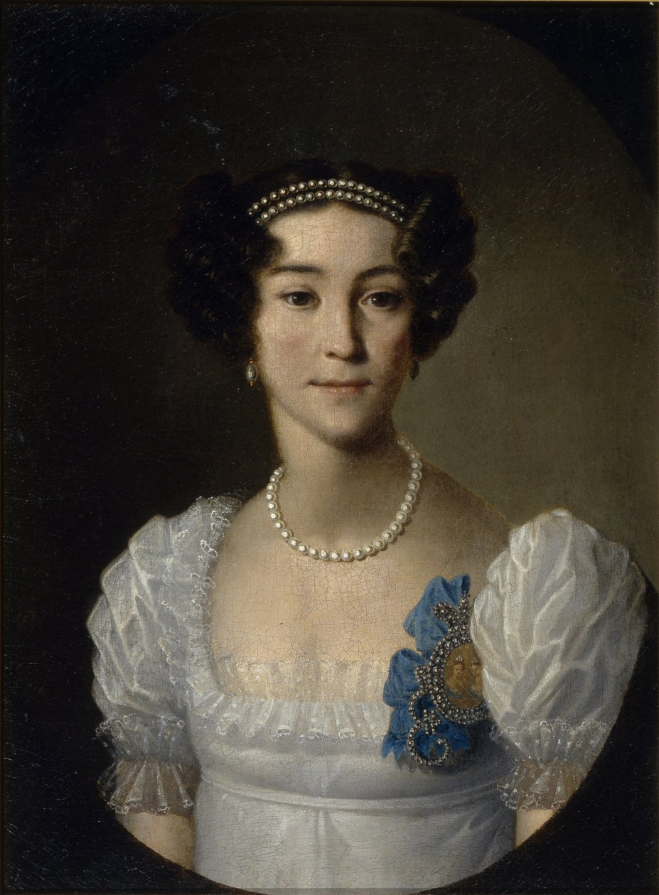 Portrait of Countess Anna Alexeyevna Orlova of Chesma 1785-1848, Early 19th century by Unbekannt