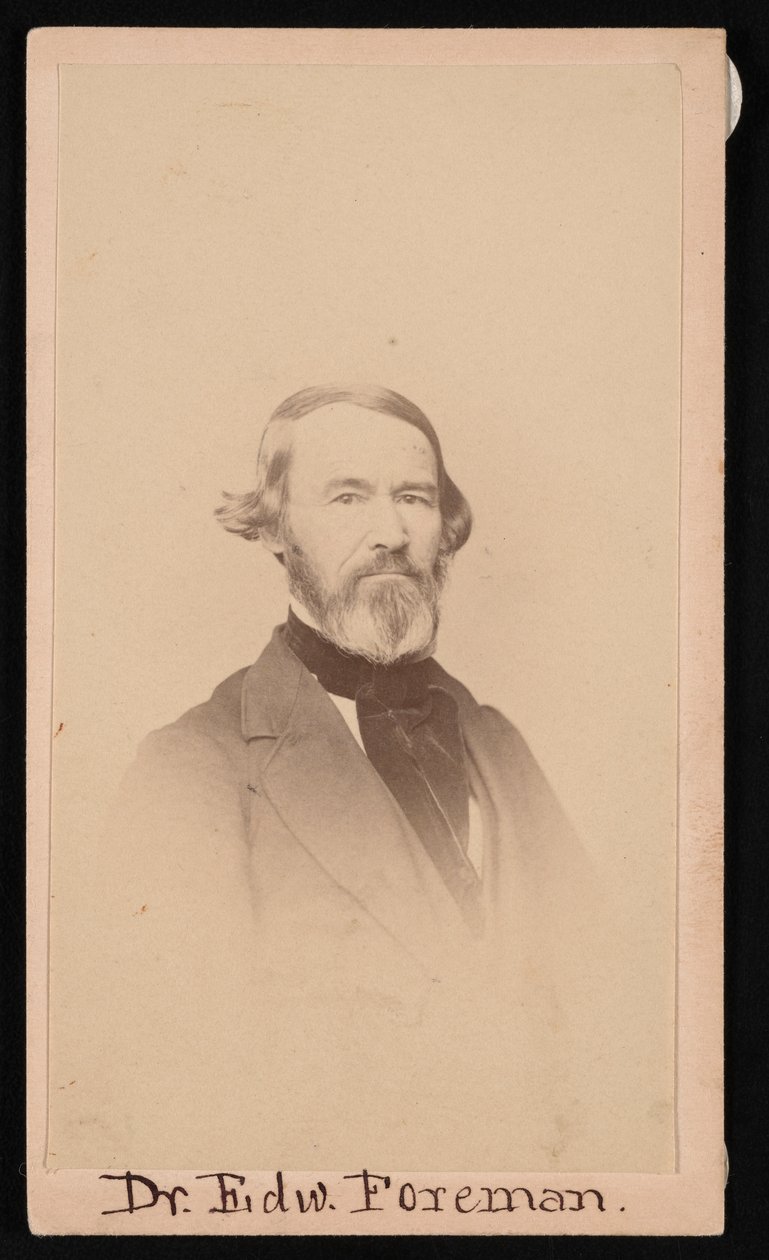 Portrait of Dr. Edward R. Foreman 1808-1885, Before 1876 by Unbekannt