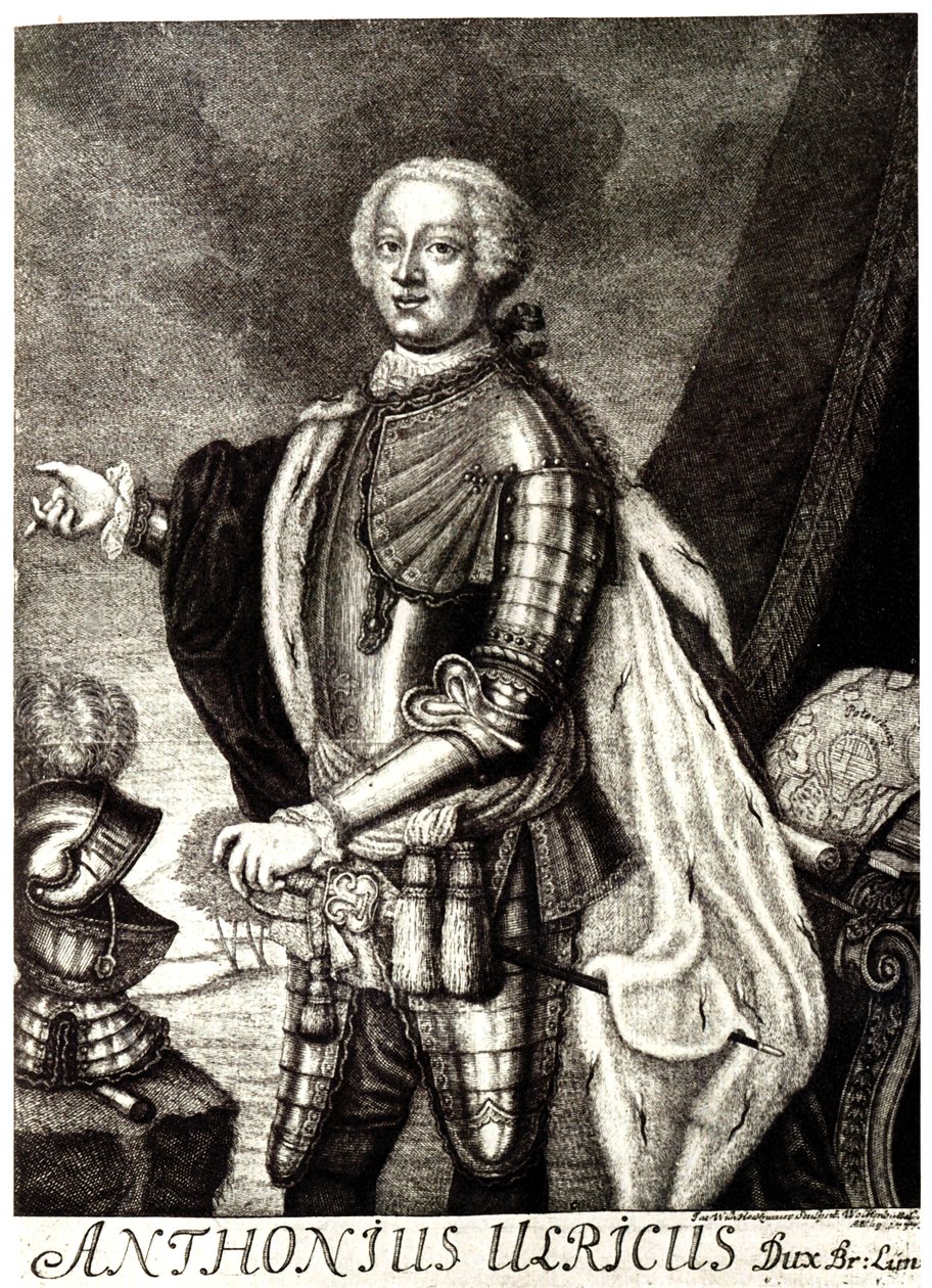 Portrait of Duke Anthony Ulrich of Brunswick by Unbekannt