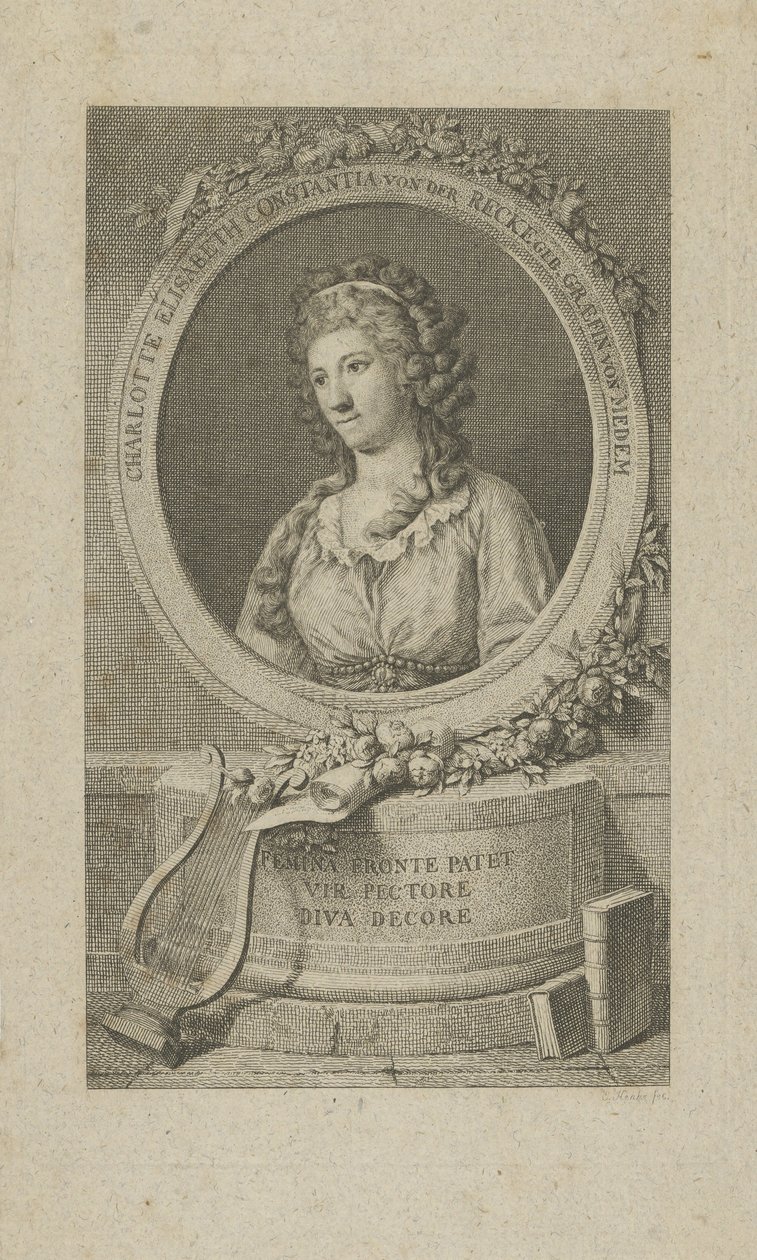 Portrait of Elisa von der Recke by Unbekannt