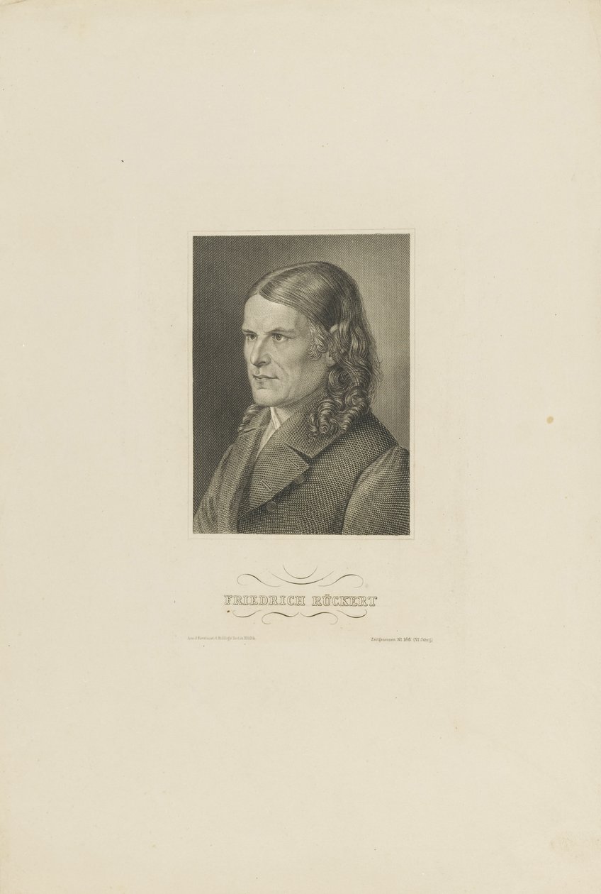 Portrait of Friedrich Rückert by Unbekannt