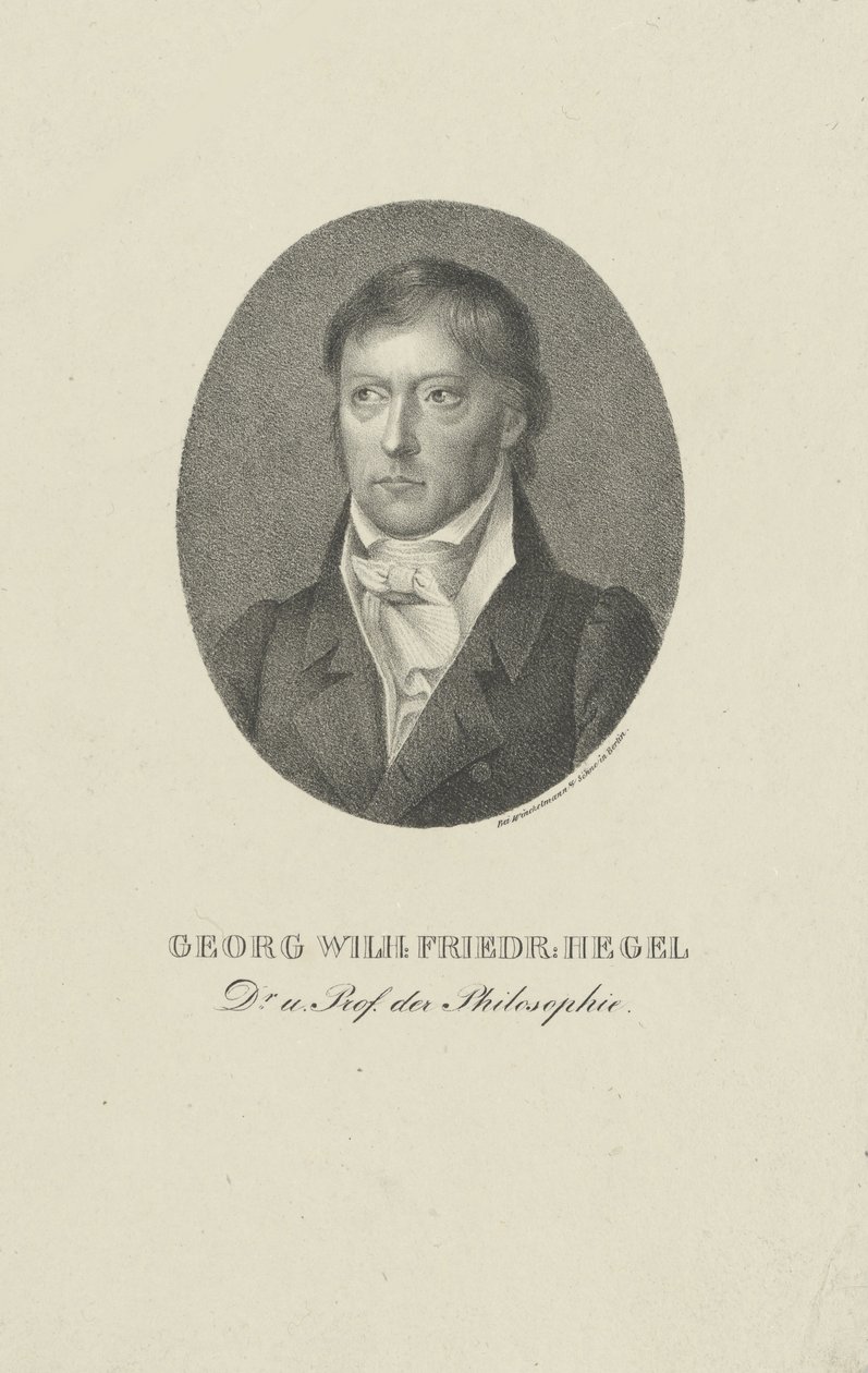 Portrait of Georg Wilhelm Friedrich Hegel by Unbekannt