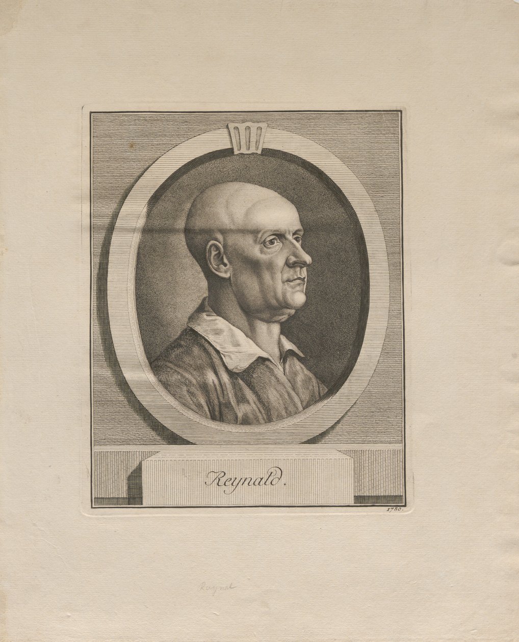 Portrait of Guillaume Thomas Raynal 1713-1796, 1780 by Unbekannt
