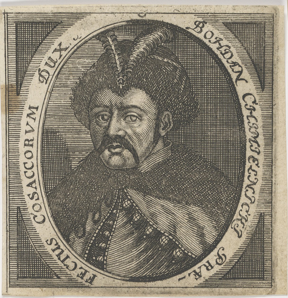 Portrait of Hetman Bohdan Khmelnytsky 1595-1657, after 1650 by Unbekannt