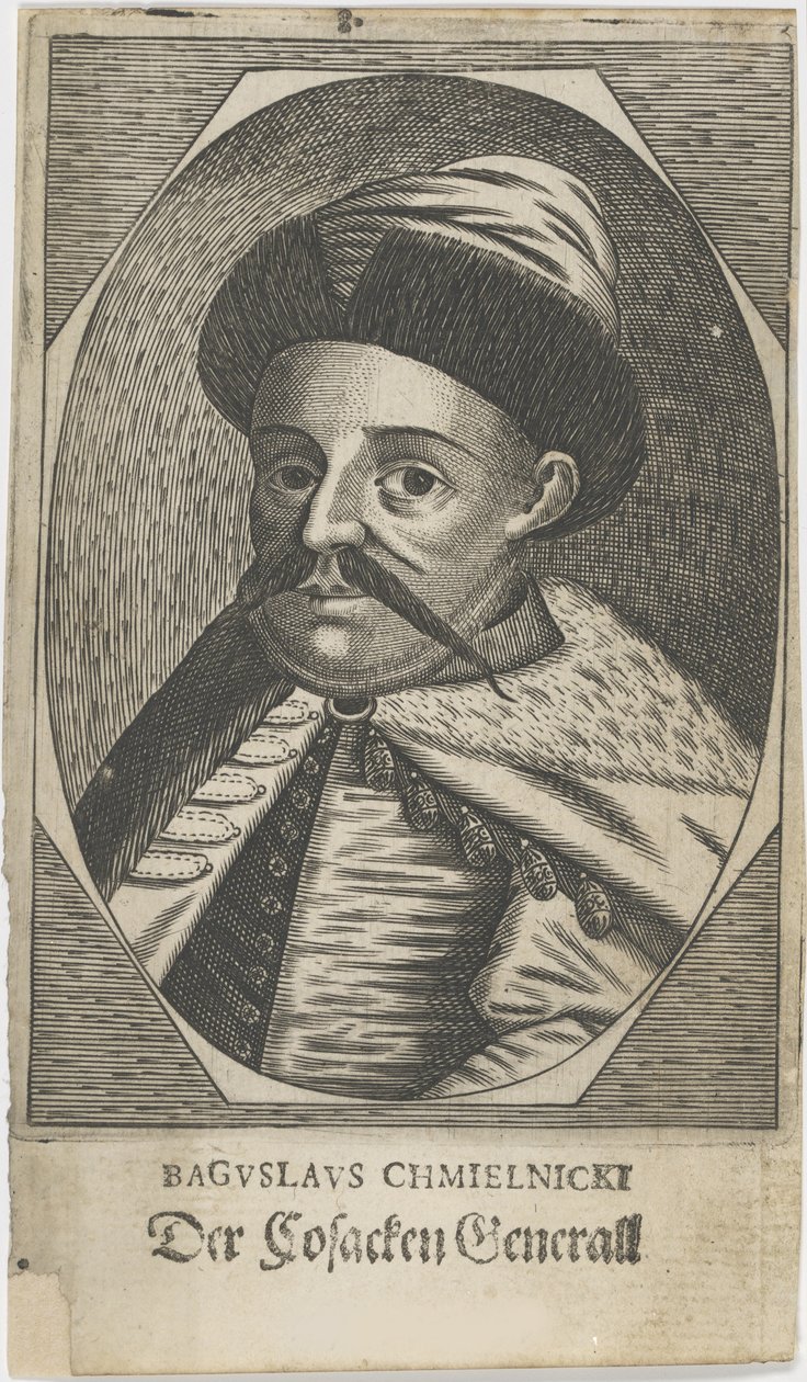 Portrait of Hetman Bohdan Khmelnytsky, after 1650 by Unbekannt