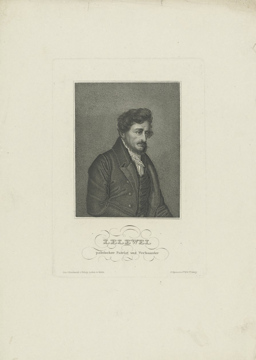 Portrait of Joachim Lelewel, 1786-1861, 1830s by Unbekannt