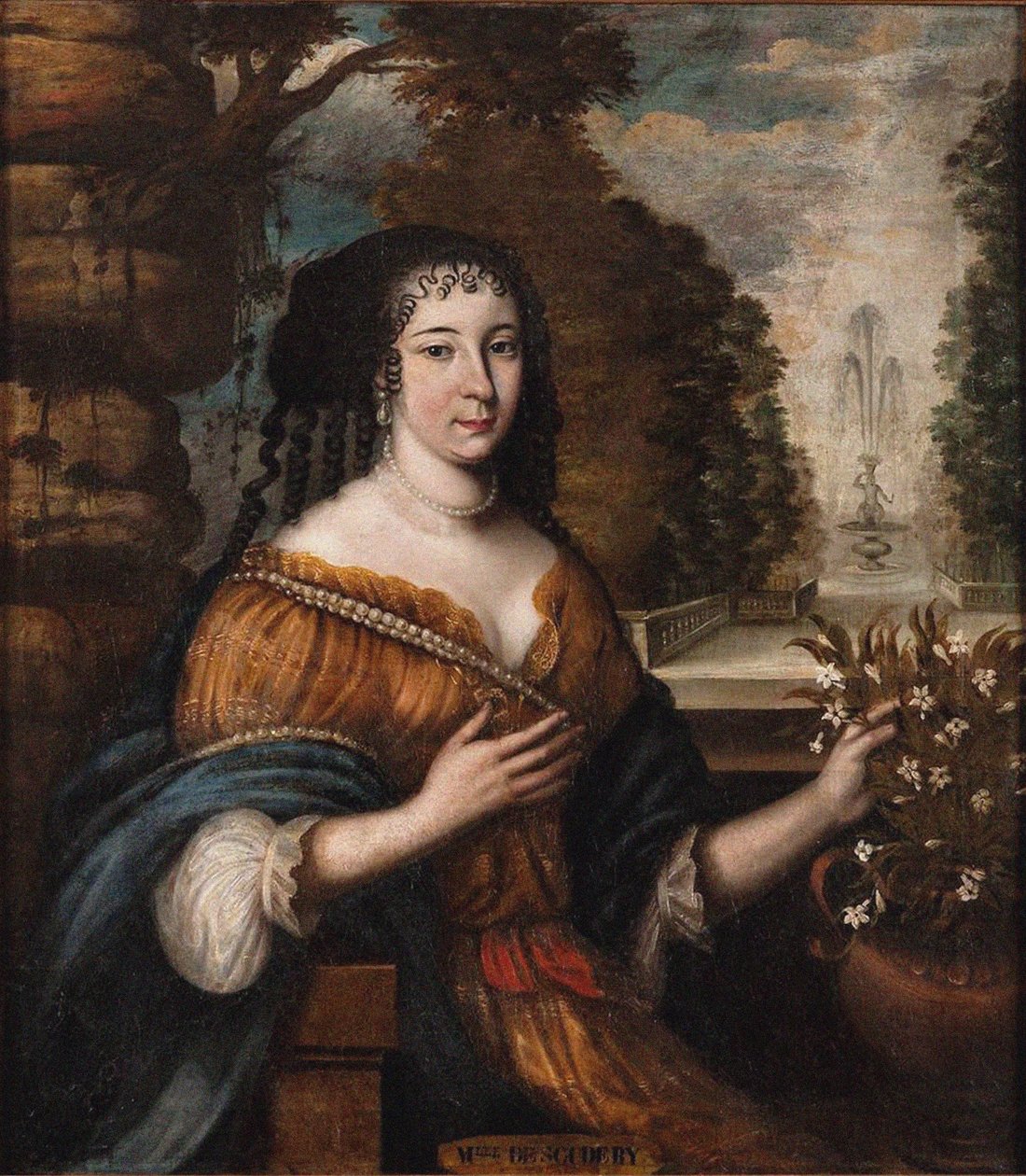 Portrait of Madeleine de Scudéry by Unbekannt